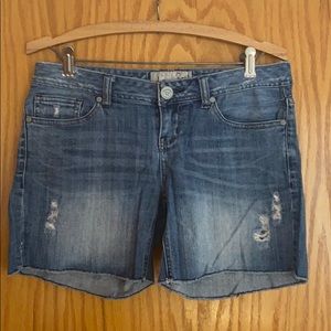 American Rag Distressed Jean Shorts (Juniors)